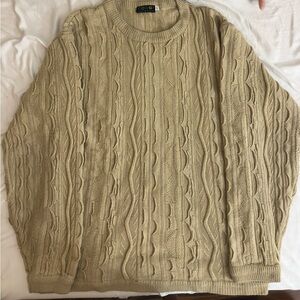 COOGI Tan Cable Knit Sweater vintage